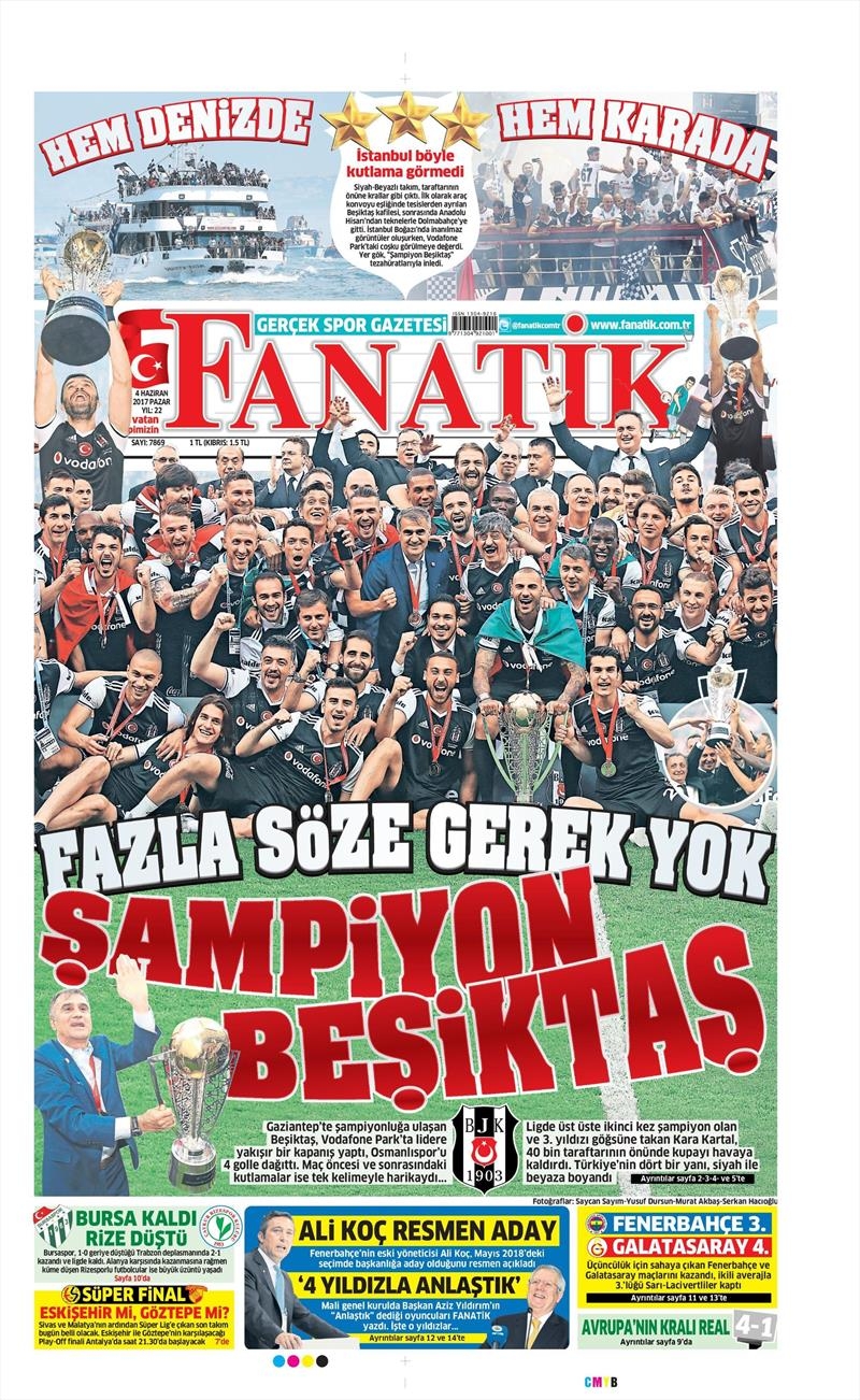 04 Haziran 2017 | Şampiyonun Gazete Manşetleri - Görsel 6