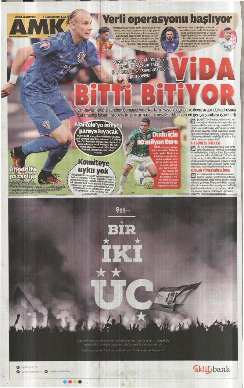 06 Haziran 2017 | Gazetelerin Beşiktaş Manşetleri - Görsel 4
