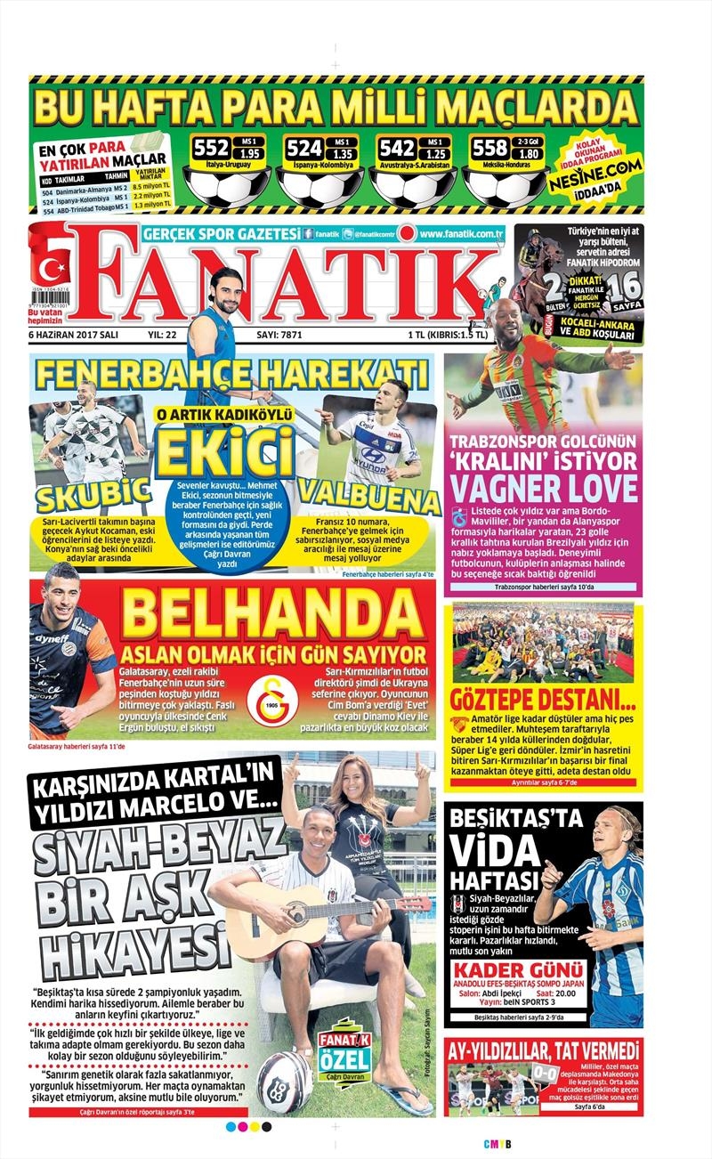 06 Haziran 2017 | Gazetelerin Beşiktaş Manşetleri - Görsel 5