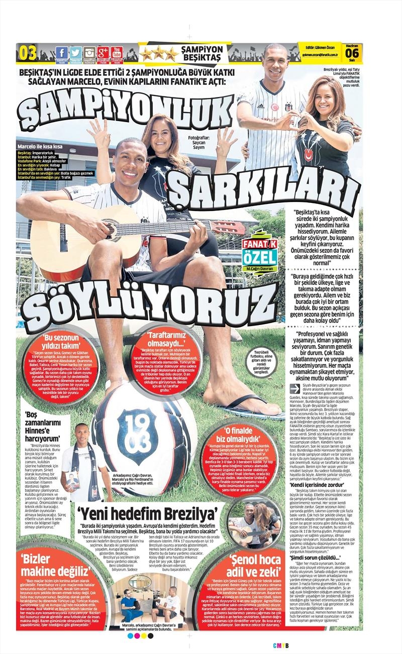 06 Haziran 2017 | Gazetelerin Beşiktaş Manşetleri - Görsel 7