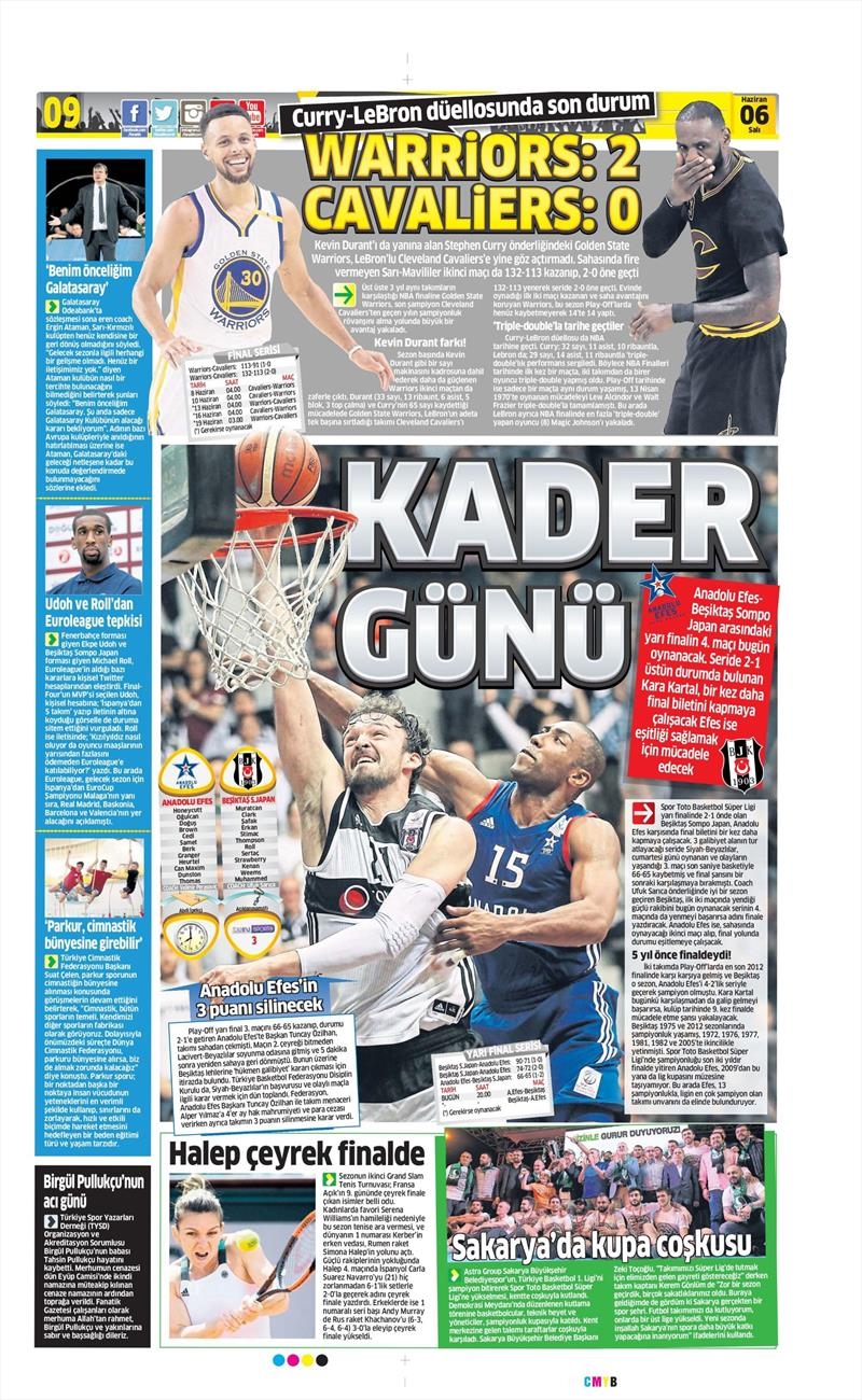 06 Haziran 2017 | Gazetelerin Beşiktaş Manşetleri - Görsel 8