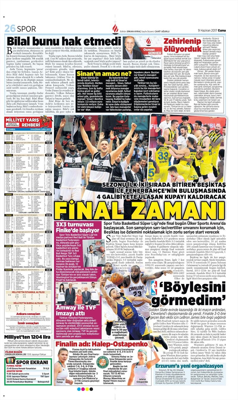 09 Haziran 2017 | Gazetelerin Beşiktaş Manşetleri - Görsel 15