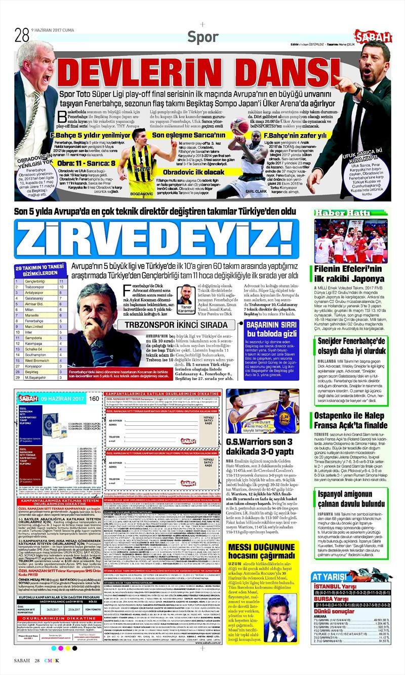 09 Haziran 2017 | Gazetelerin Beşiktaş Manşetleri - Görsel 18