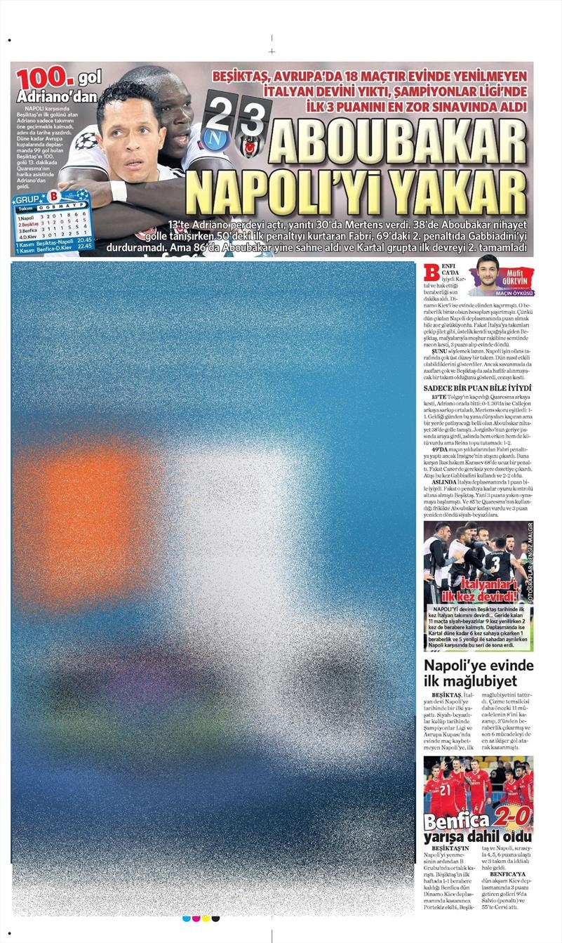 20 Ekim 016 | Gazetelerin Beşiktaş Sayfaları - Görsel 31