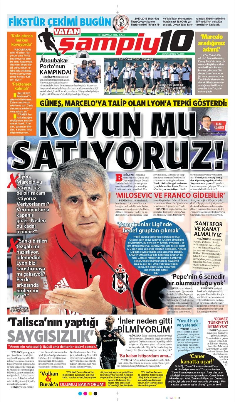 11 Temmuz 2017 | İşte gazetelerin Beşiktaş manşetleri - Görsel 19