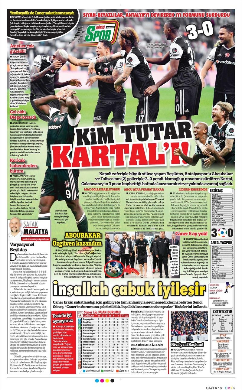 24 Ekim 2016 | Gazetelerin Beşiktaş sayfaları - Görsel 11