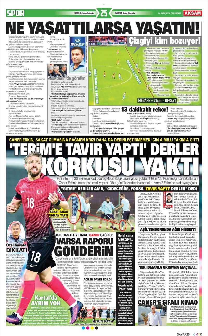 26 Ekim 2016 | Gazetelerin Beşiktaş manşetleri - Görsel 12