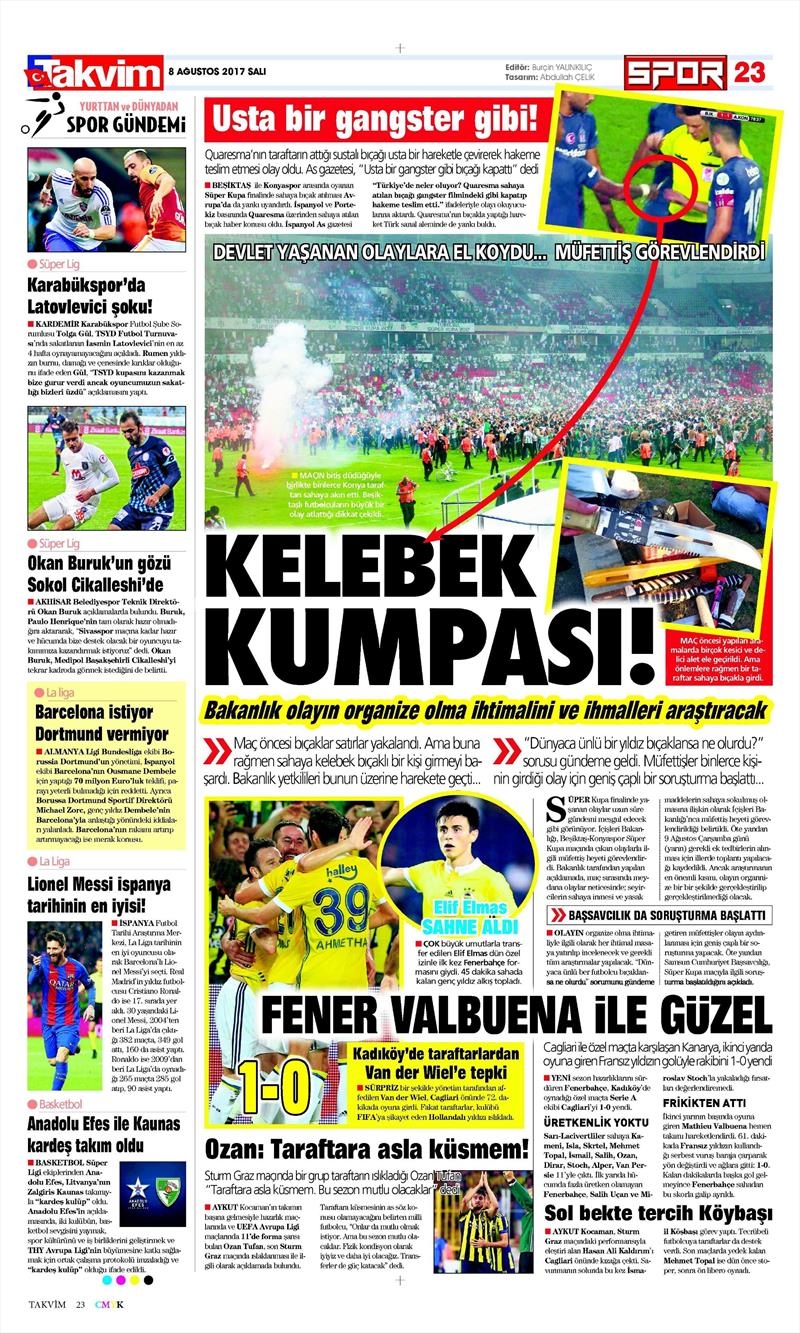 8 Ağustos 2017 | İşte gazetelerin Beşiktaş manşetleri - Görsel 12