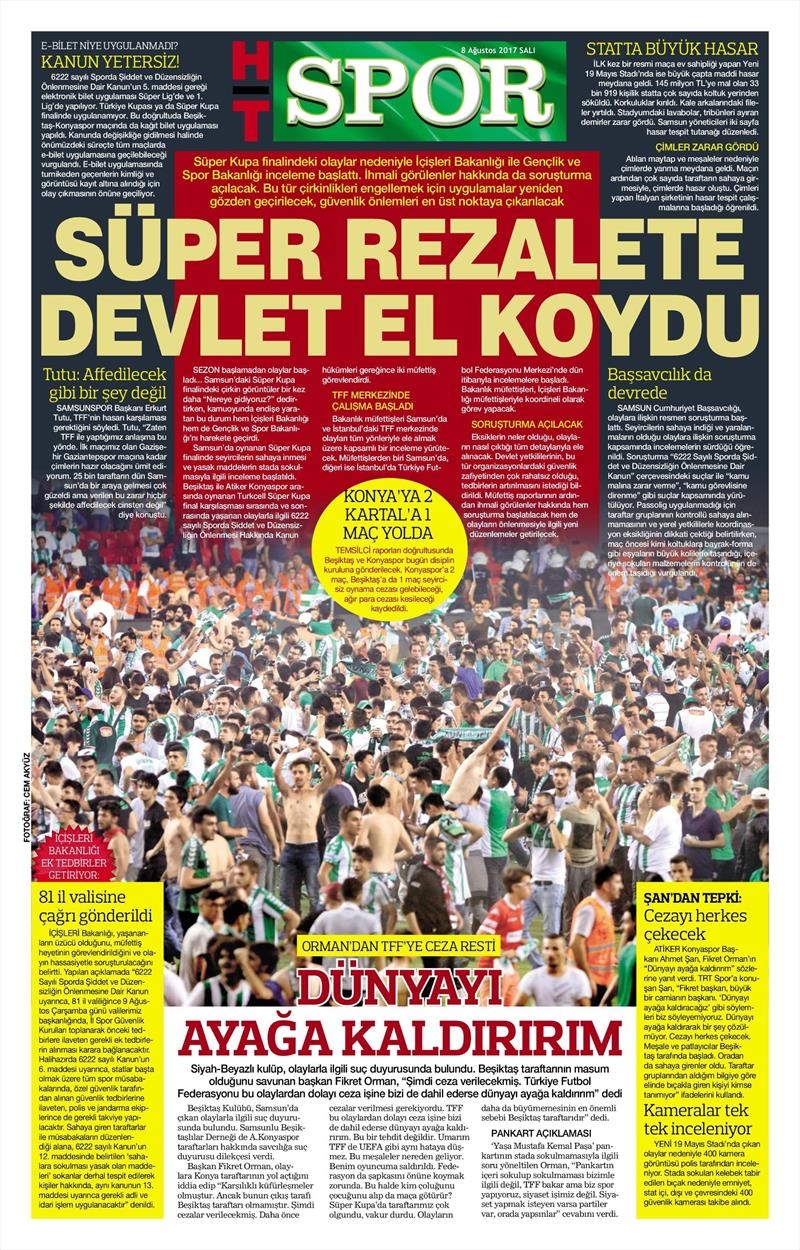 8 Ağustos 2017 | İşte gazetelerin Beşiktaş manşetleri - Görsel 14