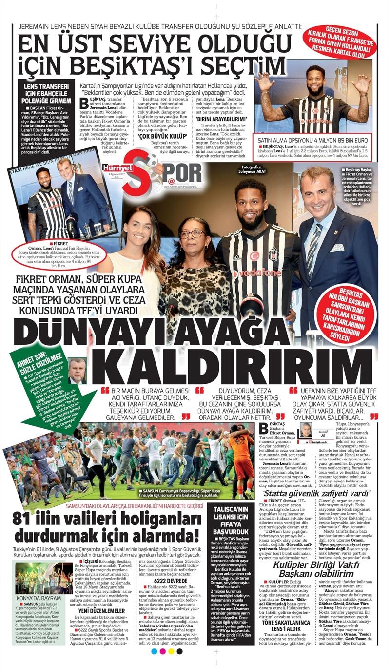 8 Ağustos 2017 | İşte gazetelerin Beşiktaş manşetleri - Görsel 15