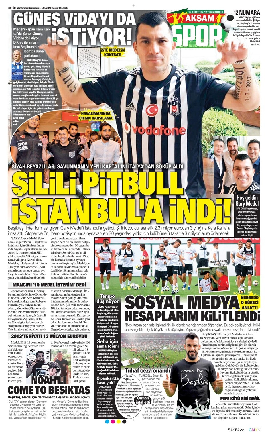 12 Ağustos 2017 | Gazetelerin Beşiktaş Manşetleri - Görsel 3