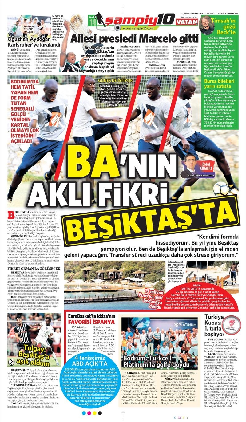 22 Ağustos 2017 | İşte gazetelerin Beşiktaş manşetleri - Görsel 9