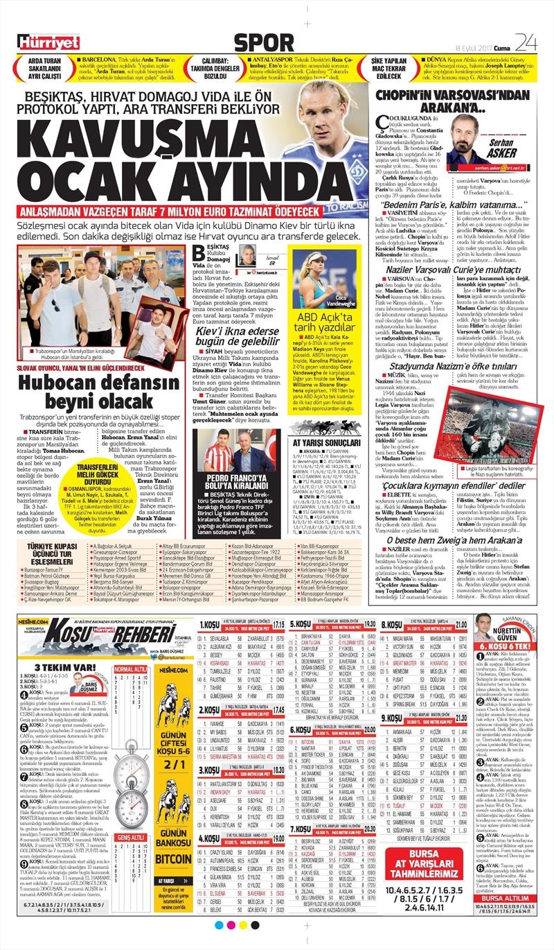 8 Eylül 2017 | İşte gazetelerin Beşiktaş manşetleri - Görsel 7