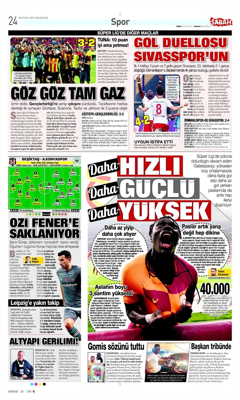 18 Eylül 2017 | İşte gazetelerin Beşiktaş manşetleri - Görsel 7