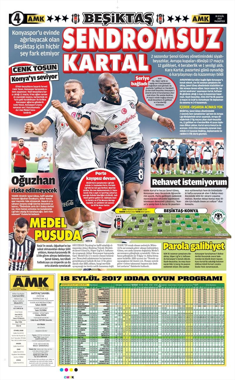 18 Eylül 2017 | İşte gazetelerin Beşiktaş manşetleri - Görsel 8