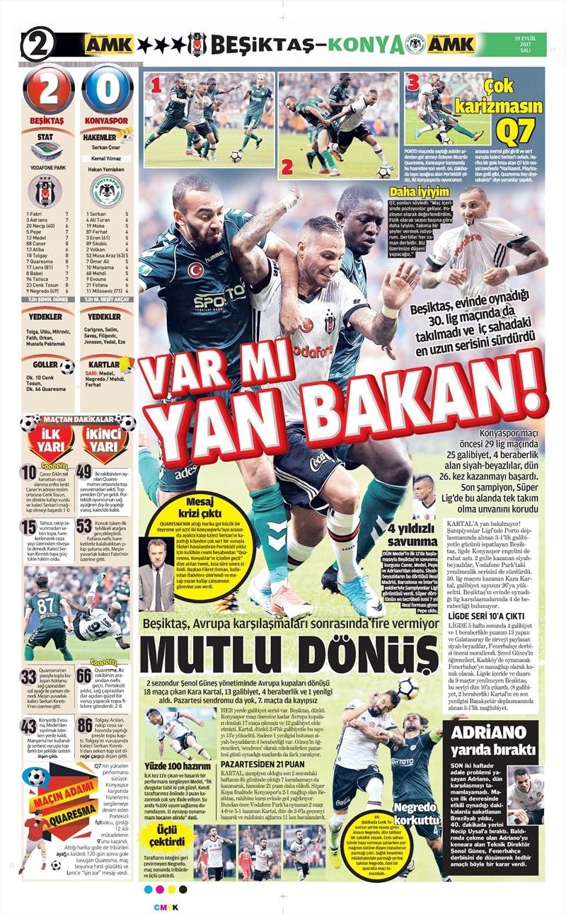 19 Eylül 2017 | İşte gazetelerin Beşiktaş manşetleri - Görsel 10