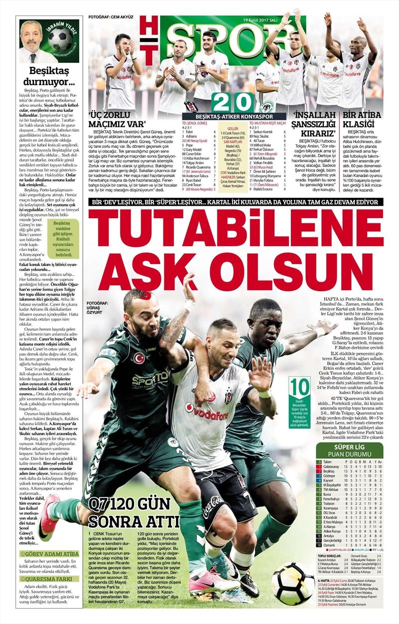 19 Eylül 2017 | İşte gazetelerin Beşiktaş manşetleri - Görsel 19