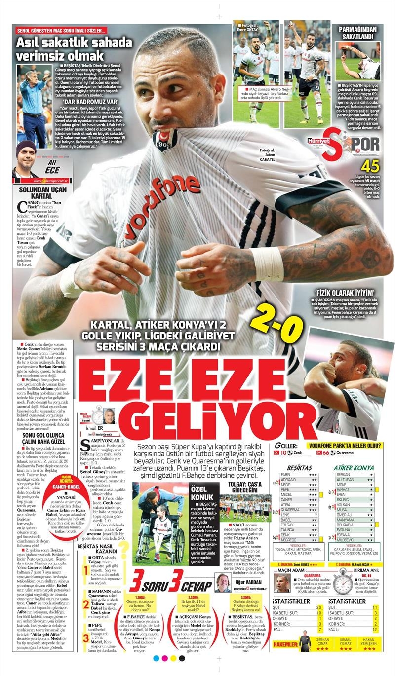 19 Eylül 2017 | İşte gazetelerin Beşiktaş manşetleri - Görsel 8