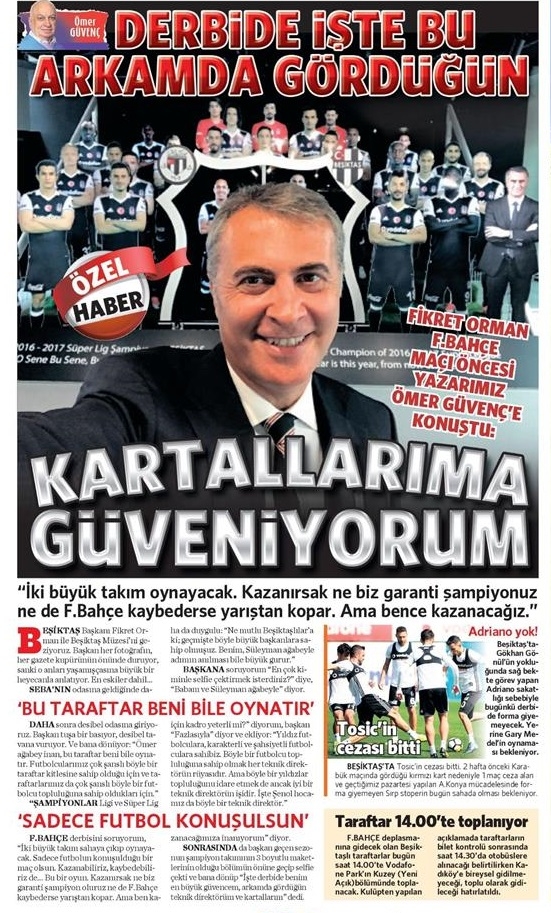 23 Eylül 2017 | İşte gazetelerin Beşiktaş manşetleri - Görsel 17