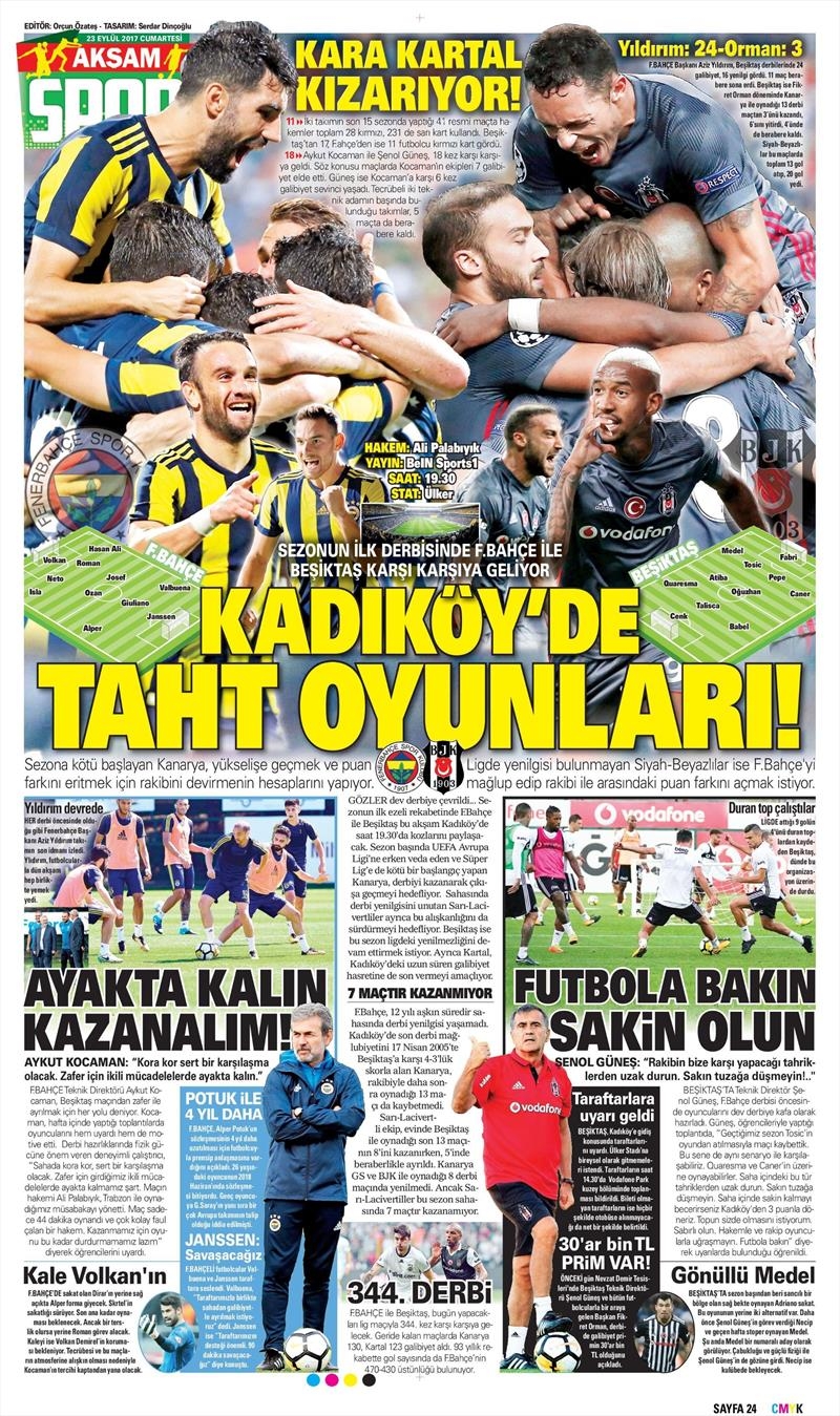 23 Eylül 2017 | İşte gazetelerin Beşiktaş manşetleri - Görsel 9