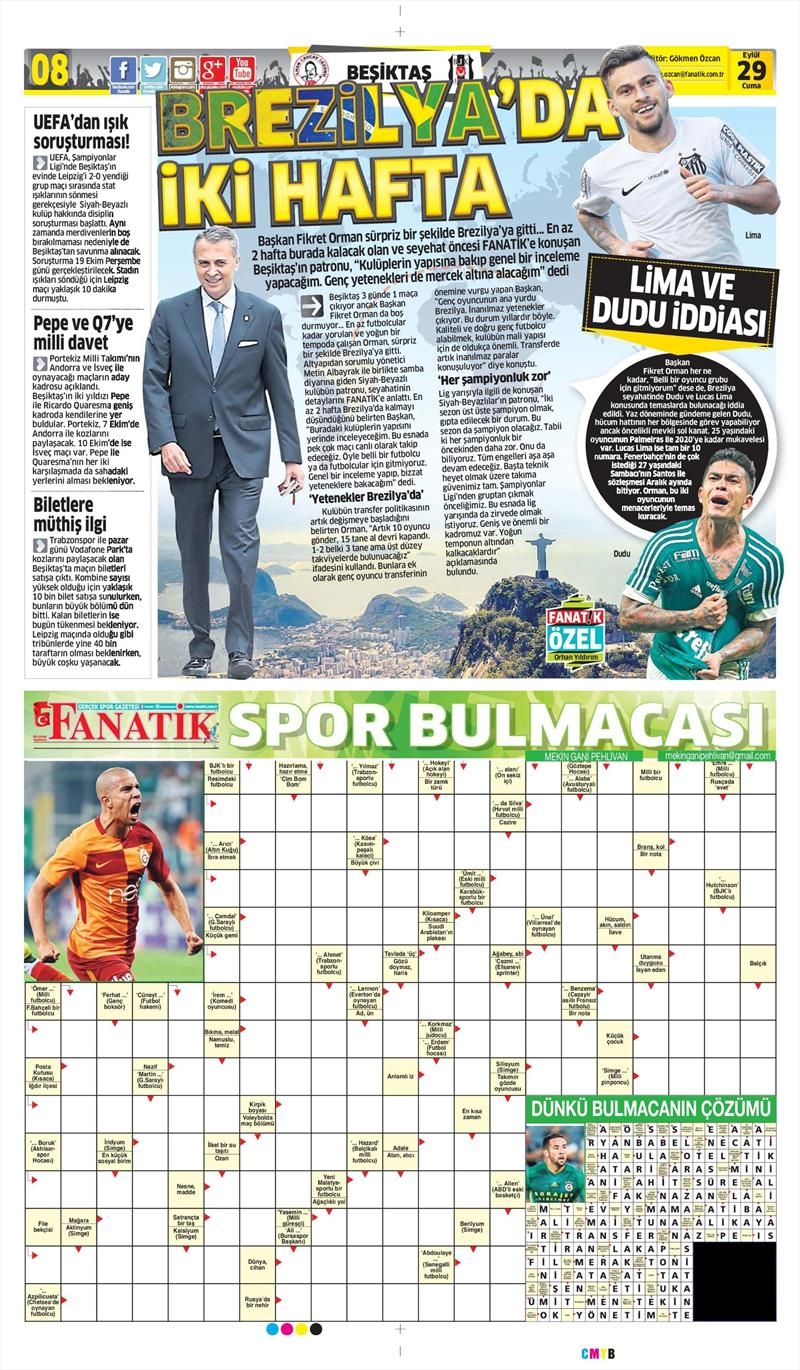 29 Eylül 2017 | Gazetelerin Beşiktaş Manşetleri - Görsel 4
