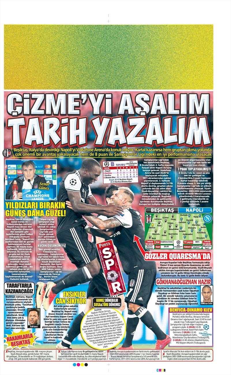 1 Kasım 2016 | Gazetelerin Beşiktaş sayfaları - Görsel 14