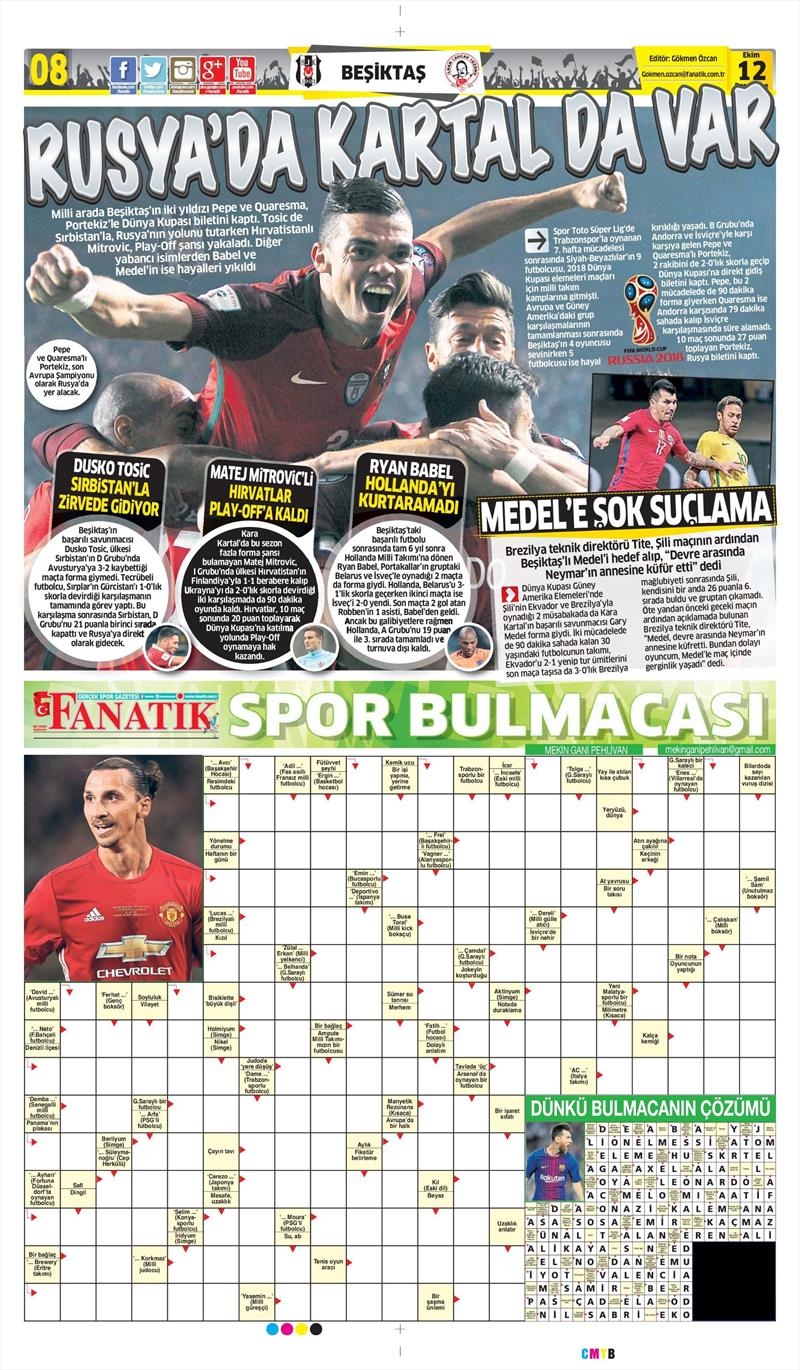 12 Ekim 2017 | İşte gazetelerin Beşiktaş manşetleri - Görsel 2