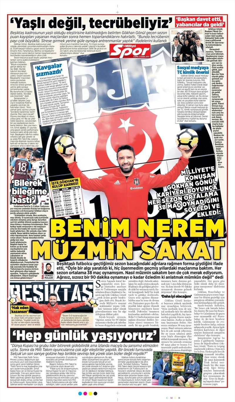 13 Ekim 2017 | İşte gazetelerin Beşiktaş manşetleri - Görsel 7