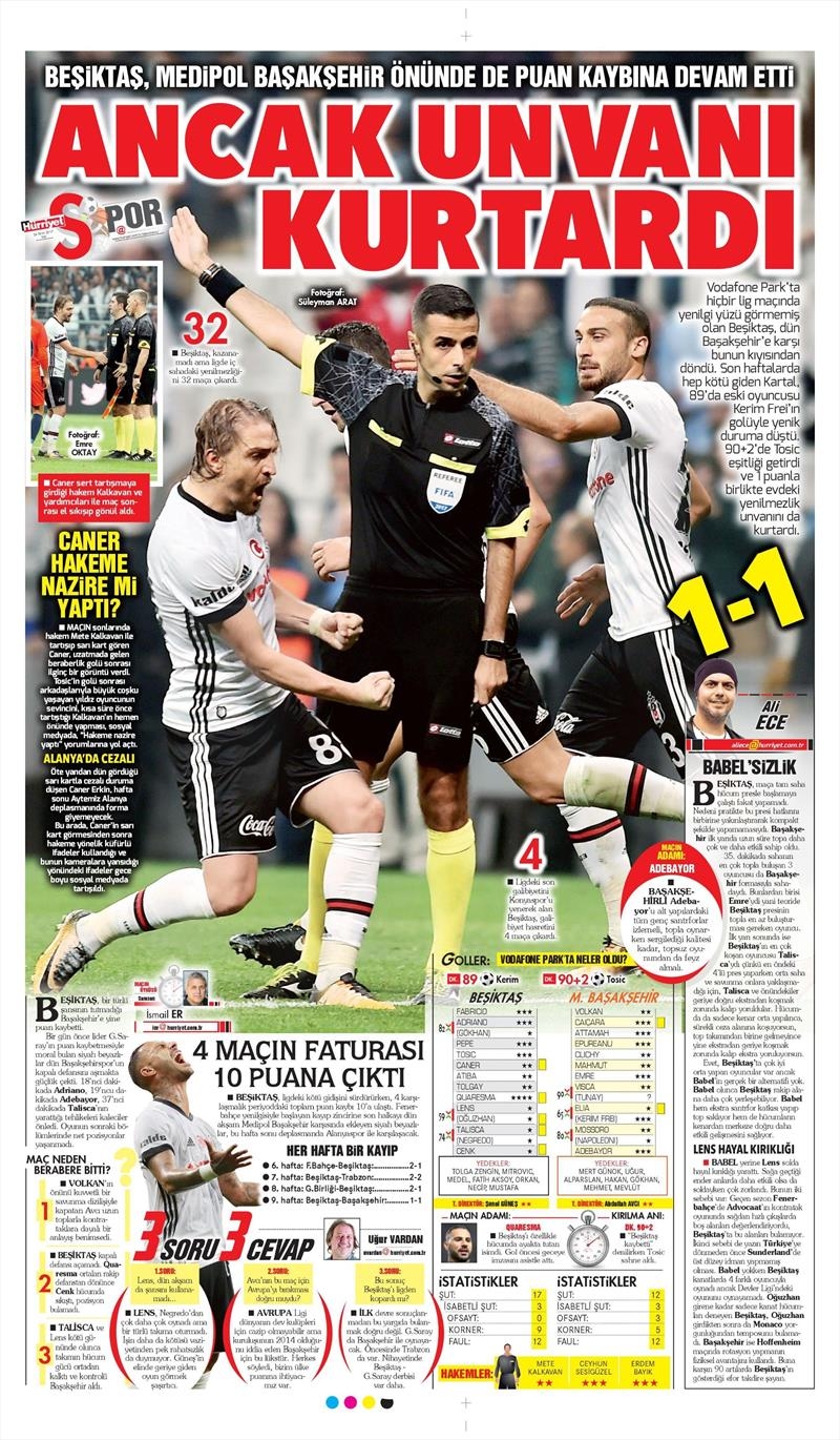 24 Ekim 2017 | Gazetelerin Beşiktaş Manşetleri - Görsel 13