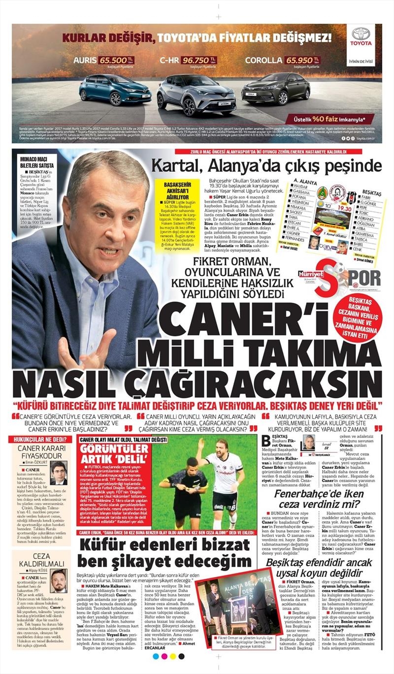 28 Ekim 2017 | Gazetelerin Beşiktaş Manşetleri - Görsel 4