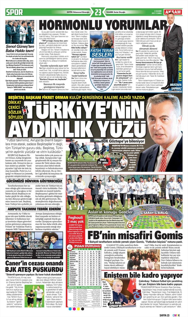 3 Kasım 2017 | İşte gazetelerin Beşiktaş manşetleri - Görsel 2