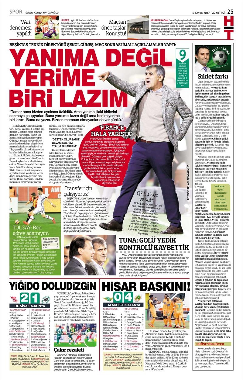 06 Kasım 207 | İşte gazetelerin Beşiktaş manşetleri - Görsel 12