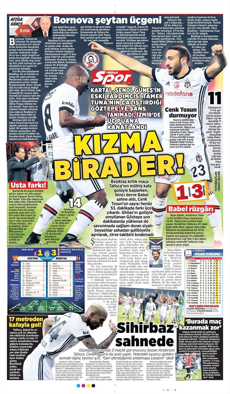 06 Kasım 207 | İşte gazetelerin Beşiktaş manşetleri - Görsel 15