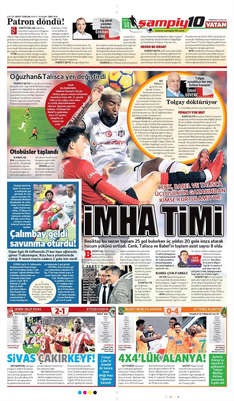 06 Kasım 207 | İşte gazetelerin Beşiktaş manşetleri - Görsel 20