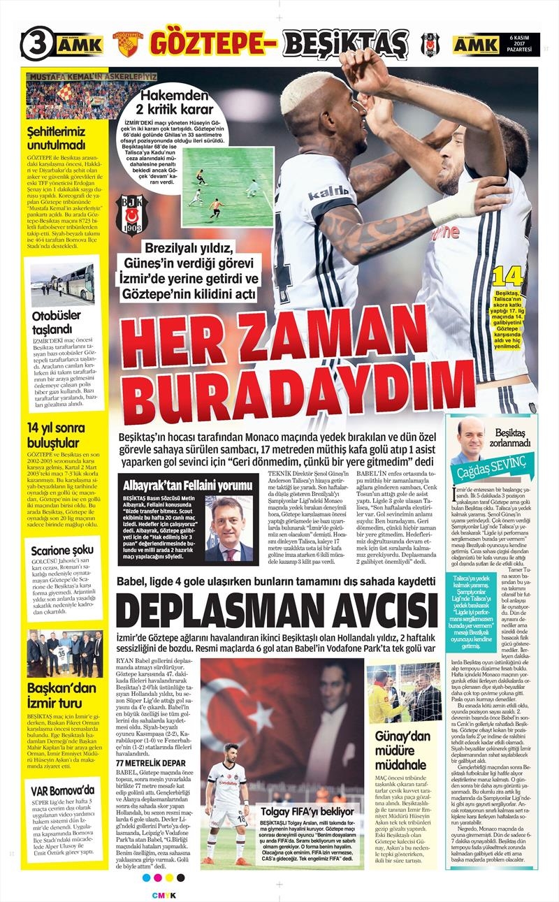 06 Kasım 207 | İşte gazetelerin Beşiktaş manşetleri - Görsel 4
