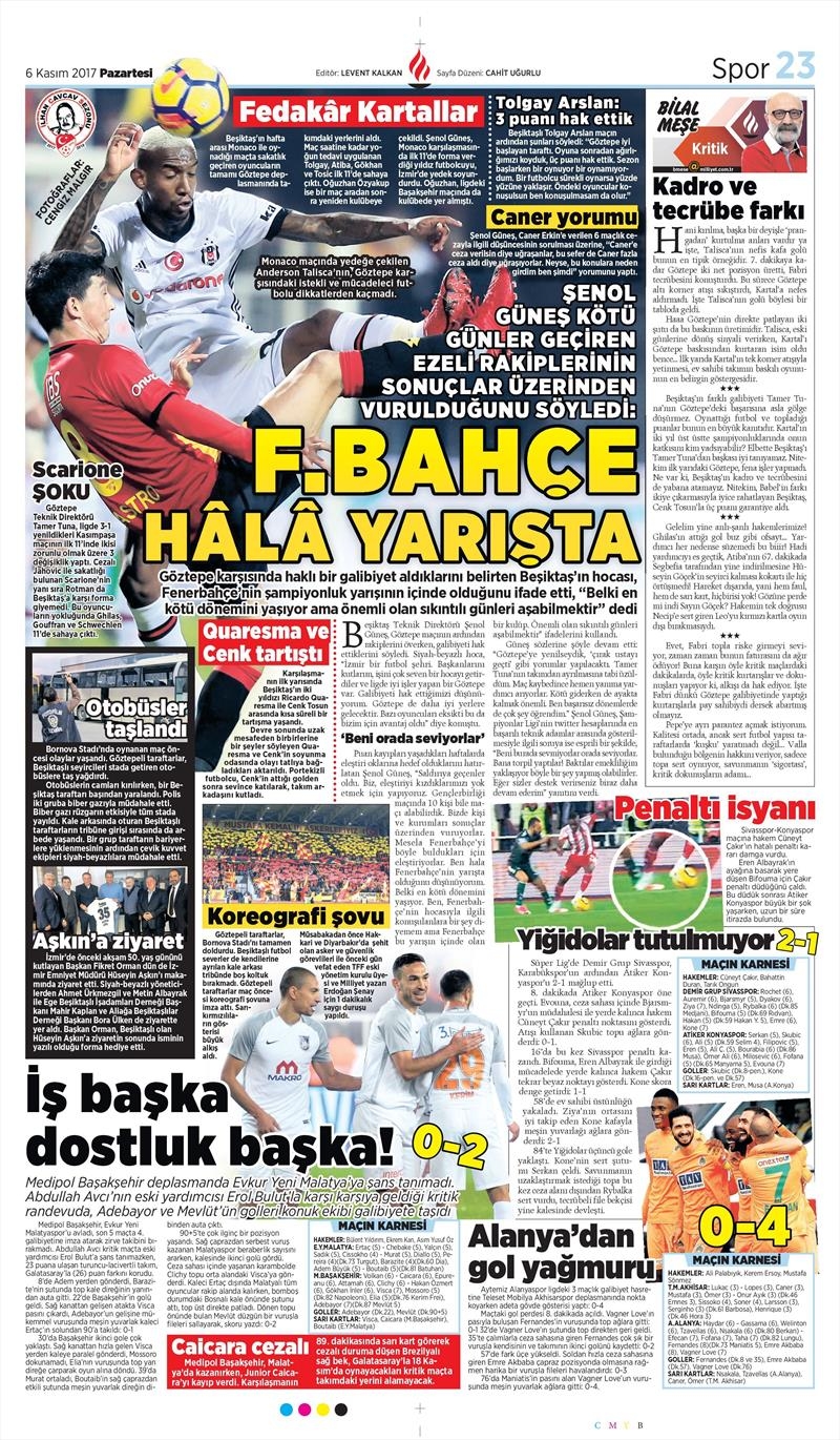 06 Kasım 207 | İşte gazetelerin Beşiktaş manşetleri - Görsel 9