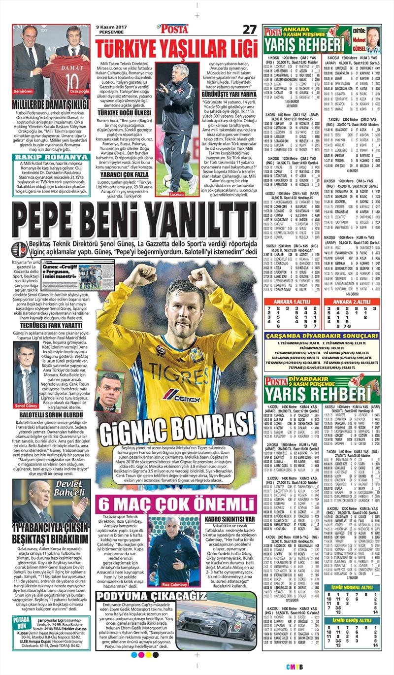 09 Kasım 2017 | Gazetelerin Beşiktaş Manşetleri - Görsel 7