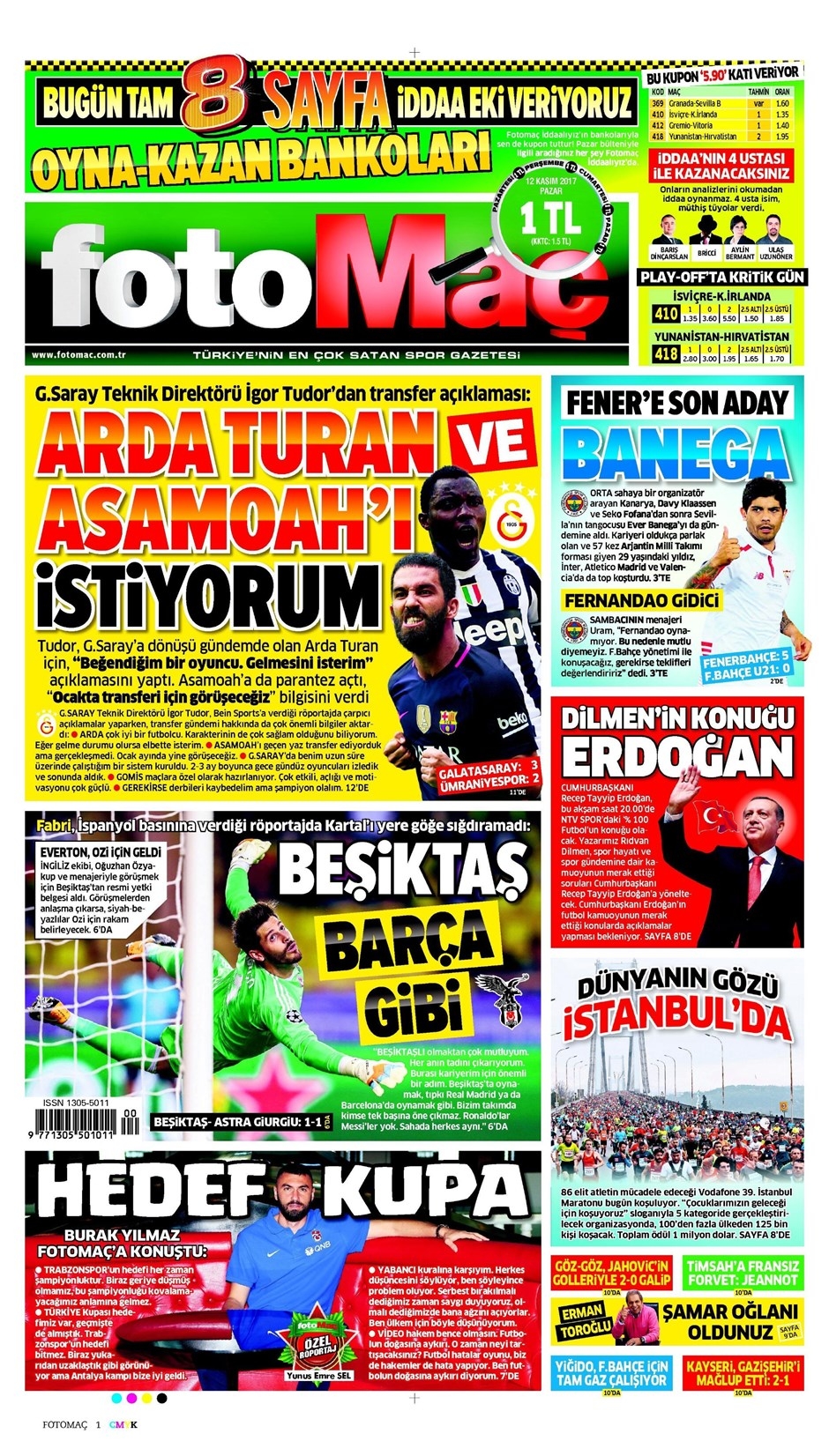 12 Kasım 2017 | Gazetelerin Beşiktaş Manşetleri - Görsel 8