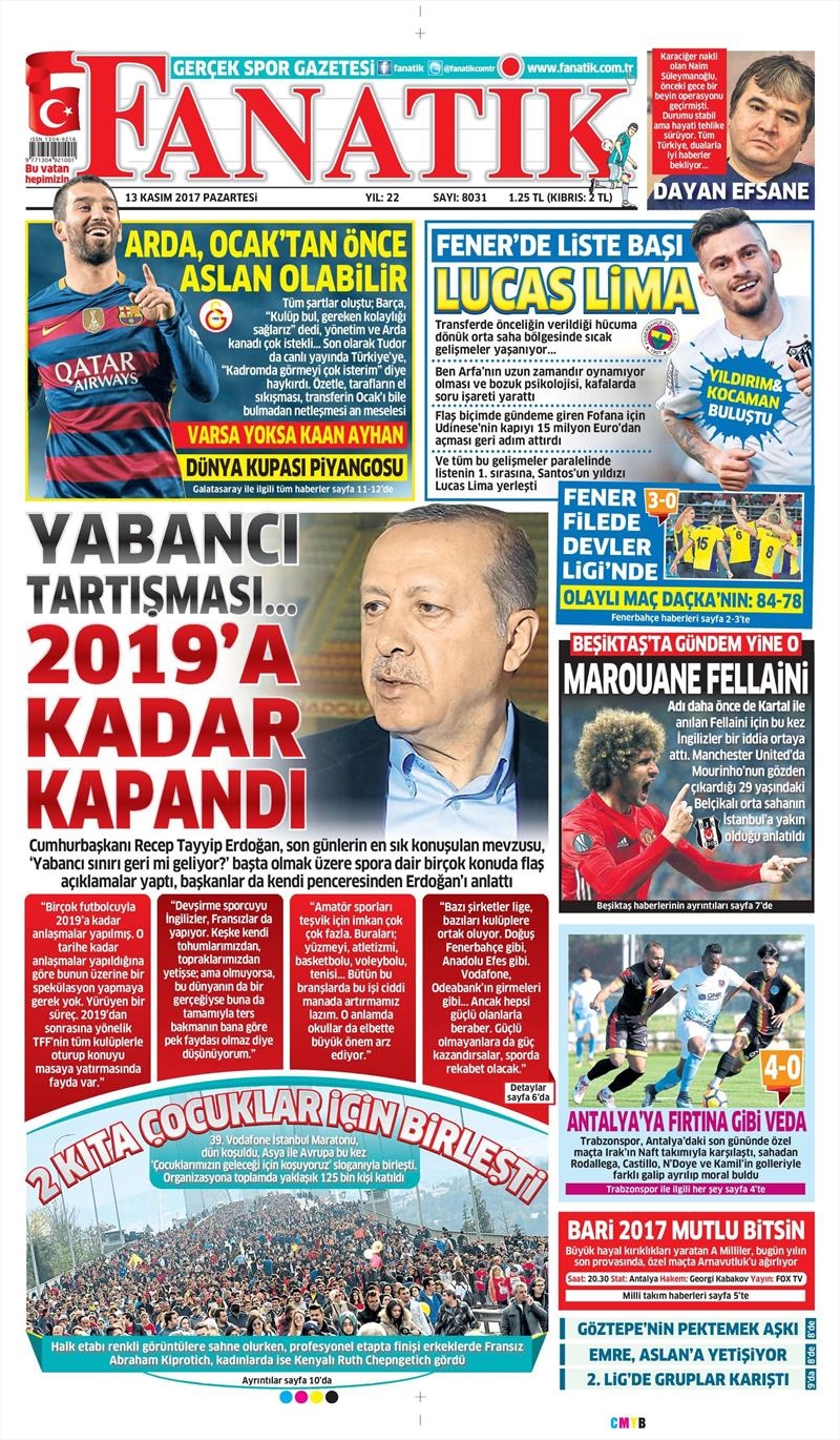 13 Kasım 2017 | Gazetelerin Beşiktaş Manşetleri - Görsel 2