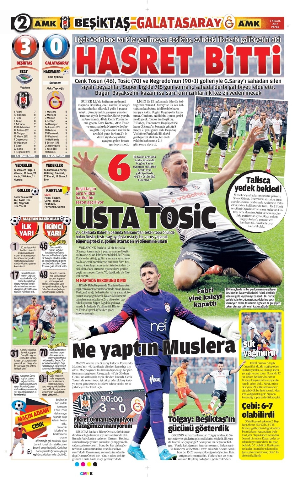 3 Aralık 2017 | Gazetelerin Beşiktaş Manşetleri - Görsel 2