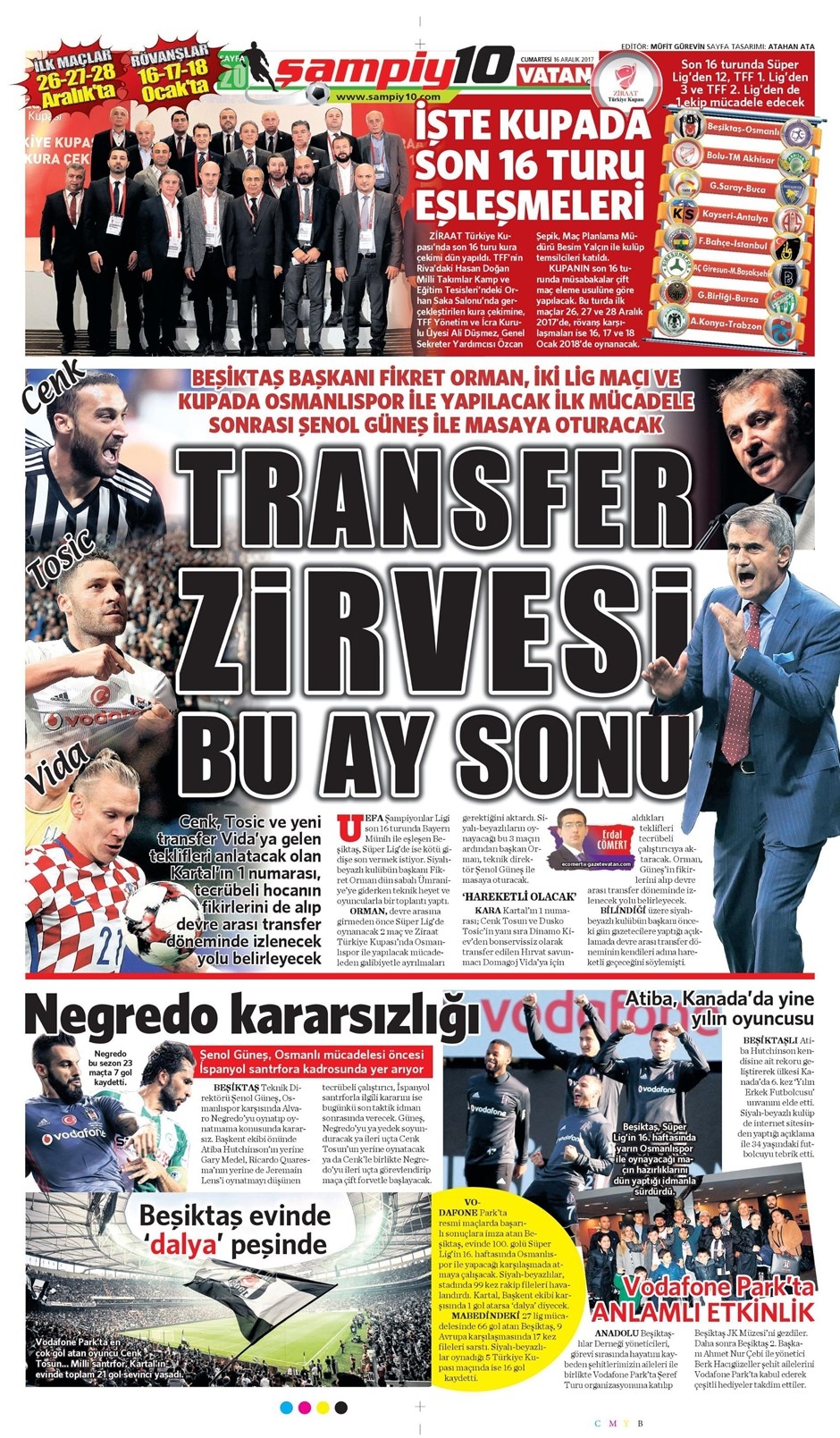 16 Aralık 2017 | Gazetelerin Beşiktaş Manşetleri - Görsel 4