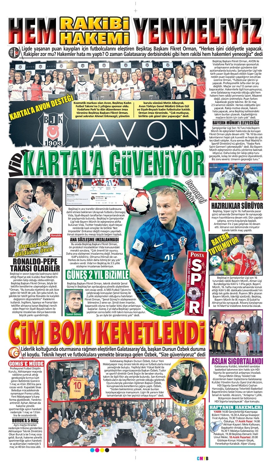 16 Aralık 2017 | Gazetelerin Beşiktaş Manşetleri - Görsel 6