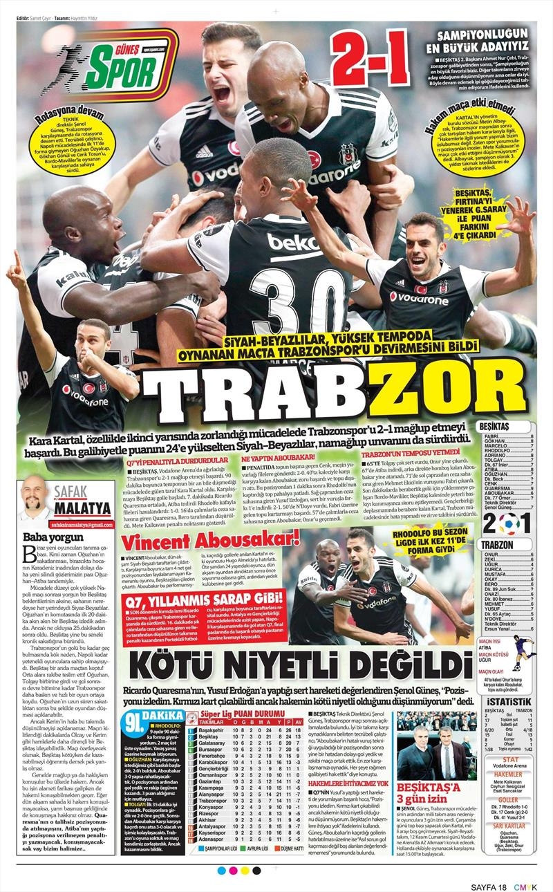 6 Kasım 2016 | Gazetelerin Beşiktaş sayfaları - Görsel 16