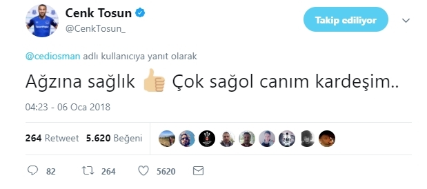 Cenk Tosun, kendisine gelen mesajları cevapsız bırakmadı - Görsel 10