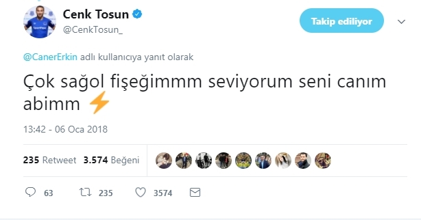 Cenk Tosun, kendisine gelen mesajları cevapsız bırakmadı - Görsel 2