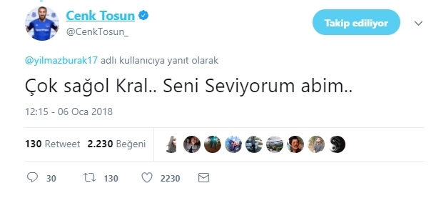 Cenk Tosun, kendisine gelen mesajları cevapsız bırakmadı - Görsel 5