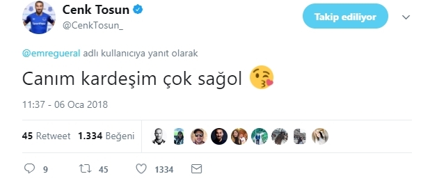 Cenk Tosun, kendisine gelen mesajları cevapsız bırakmadı - Görsel 6