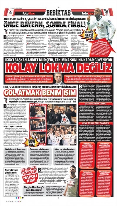 15 Şubat 2018 | İşte gazetelerin Beşiktaş manşetleri - Görsel 5