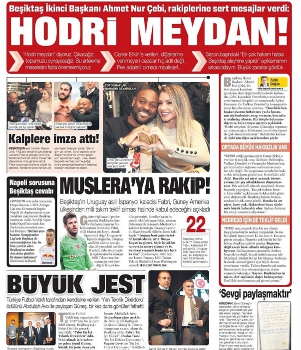 15 Şubat 2018 | İşte gazetelerin Beşiktaş manşetleri - Görsel 7