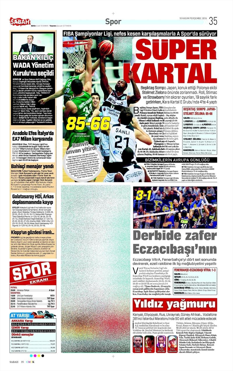 10 Kasım 2016 | Gazetelerin Beşiktaş sayfaları - Görsel 10